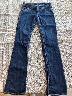Women's Dark Blue Wide Leg Jeans